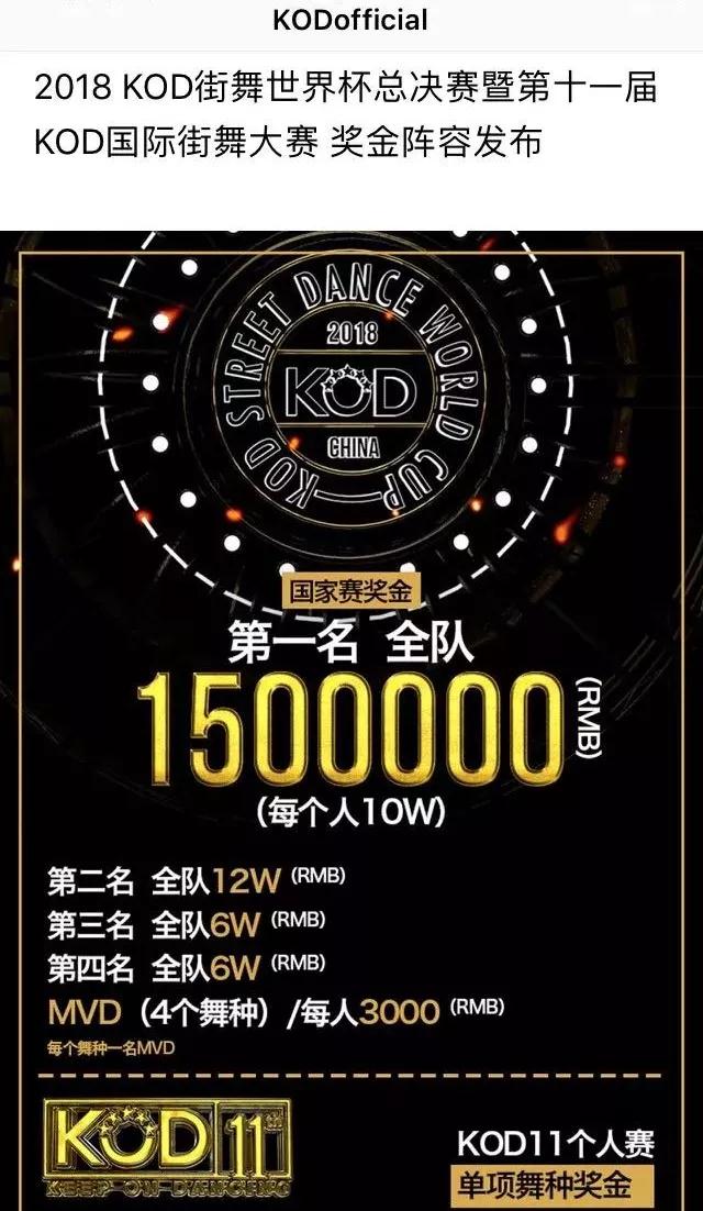 2018KOD奖金150万? | 第8张 | 嘻哈中国 2018KOD奖金150万? | 第8张