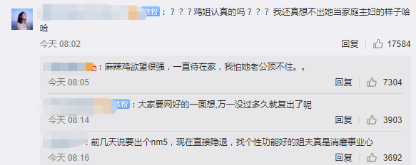 麻辣鸡回归家庭退圈，鸡姐怎么就这么想不开呢