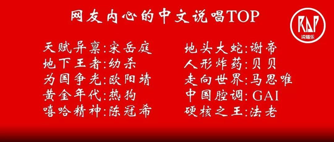 网友心中“中文说唱TOP”,现在都怎么样了? | 第1张 | 嘻哈中国 网友心中“中文说唱TOP”,现在都怎么样了? | 第1张