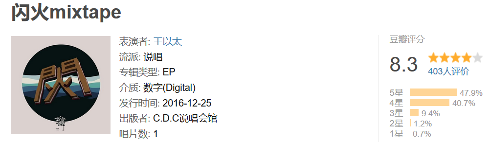 说唱单曲/专辑的质量,其实是可以用数字量化的 | 第18张 | 嘻哈中国 说唱单曲/专辑的质量,其实是可以用数字量化的 | 第18张