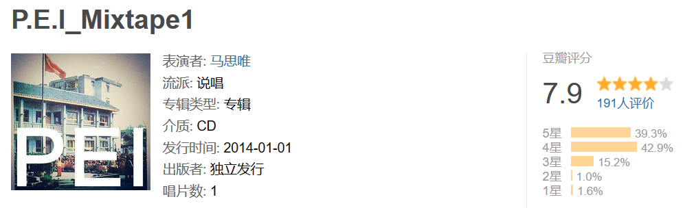 说唱单曲/专辑的质量,其实是可以用数字量化的 | 第4张 | 嘻哈中国 说唱单曲/专辑的质量,其实是可以用数字量化的 | 第4张