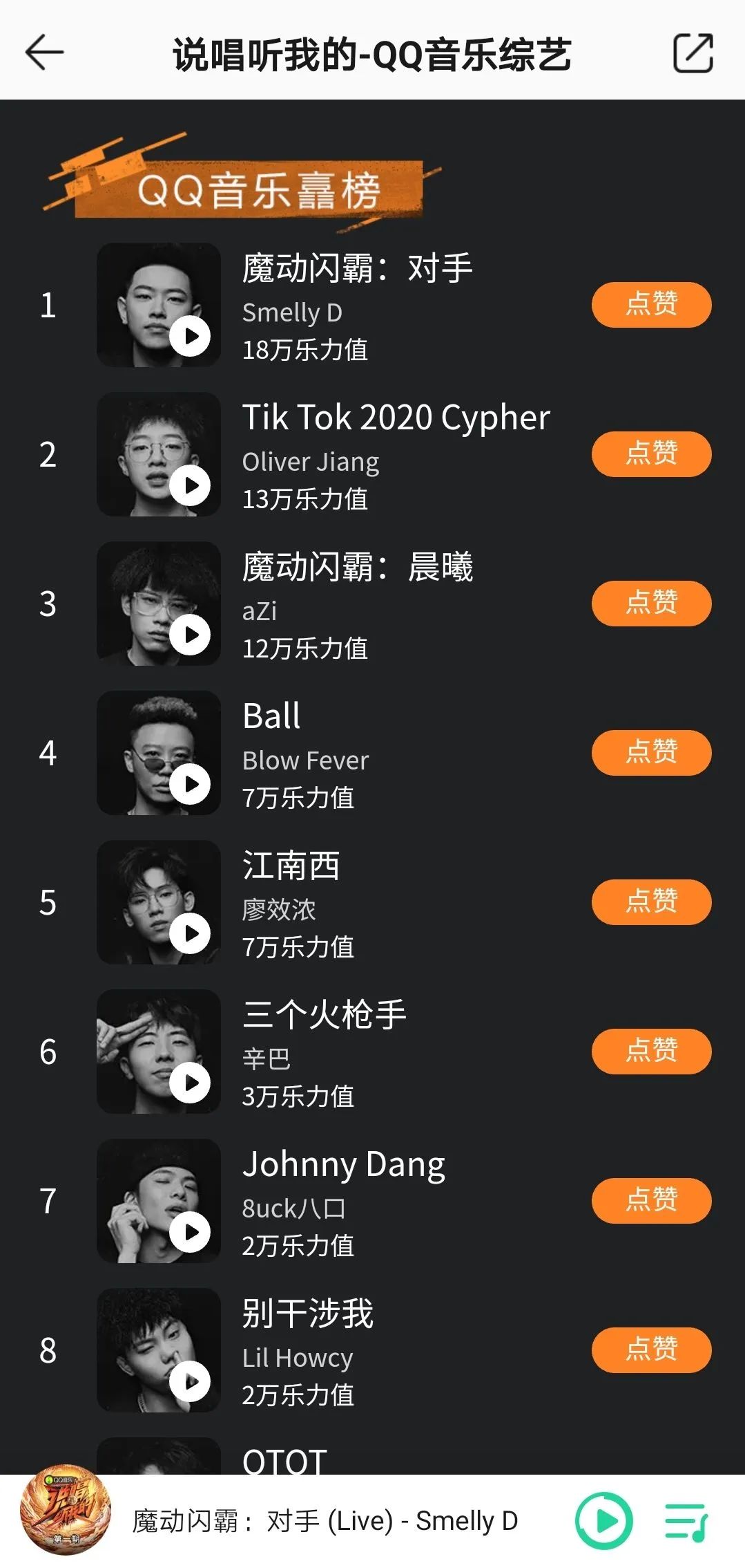 《说唱听我的》你们更支持谁直通总决赛？