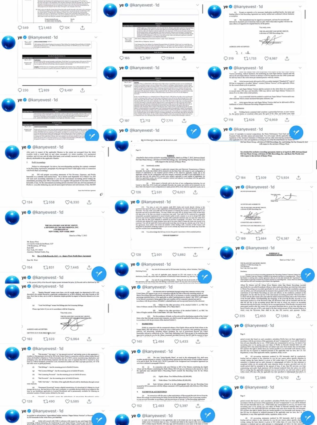 Kanye引爆推特、自爆合同内容,企图发起“音乐产业改革” | 第5张 | 嘻哈中国 Kanye引爆推特、自爆合同内容,企图发起“音乐产业改革” | 第5张