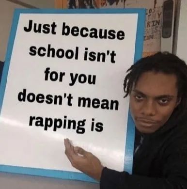 “为什么报名新说唱？”，“因为我不想读书了”