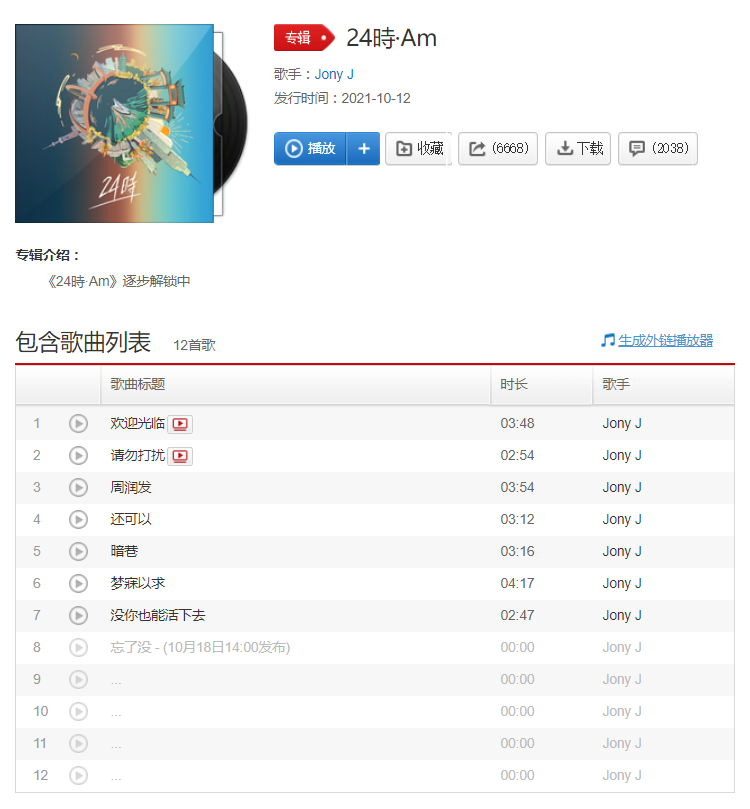 Jony J新专辑过于轻松听着无聊,谢帝新作“十分钟”就能速成,刘聪的新情歌甜蜜而真挚 | 第3张 | 嘻哈中国 Jony J新专辑过于轻松听着无聊,谢帝新作“十分钟”就能速成,刘聪的新情歌甜蜜而真挚 | 第3张