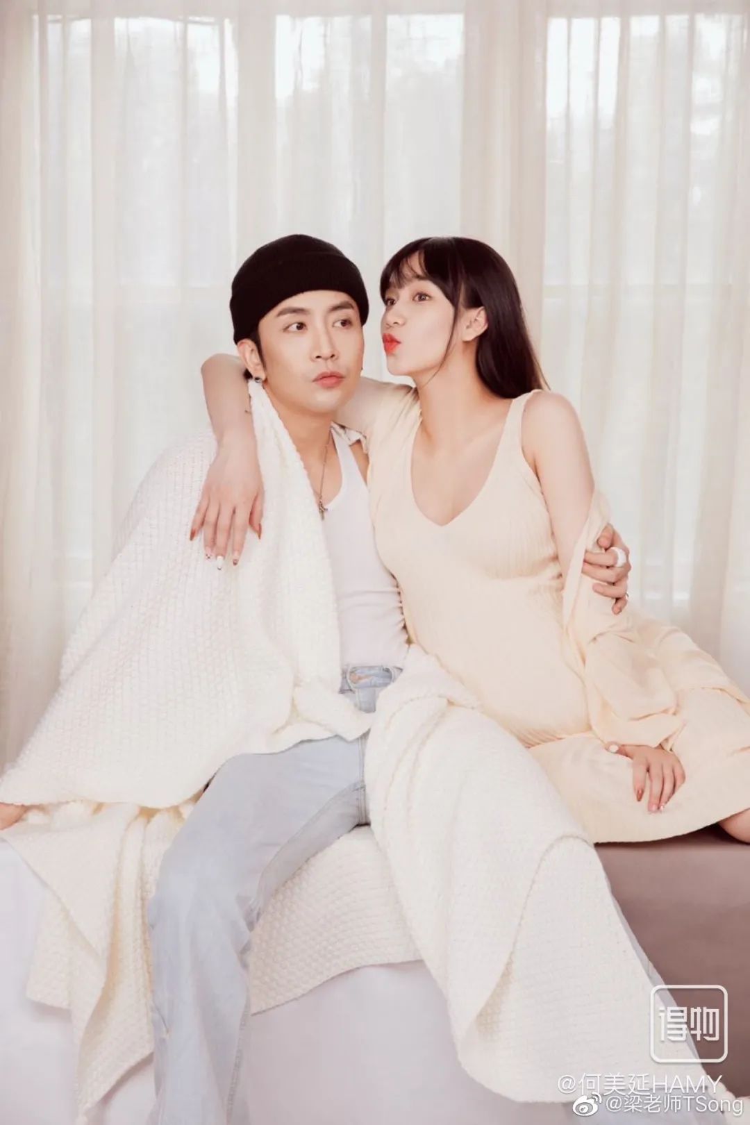 梁老师与何美延双十一官宣！他们不仅结婚了，而且还有了一对双胞胎宝宝