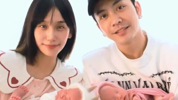 梁老师与何美延双十一官宣！他们不仅结婚了，而且还有了一对双胞胎宝宝